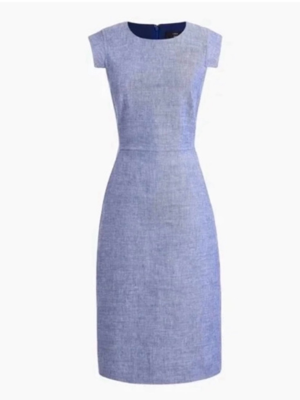 J. Crew Chambray-Blue Linen Resume Dress
